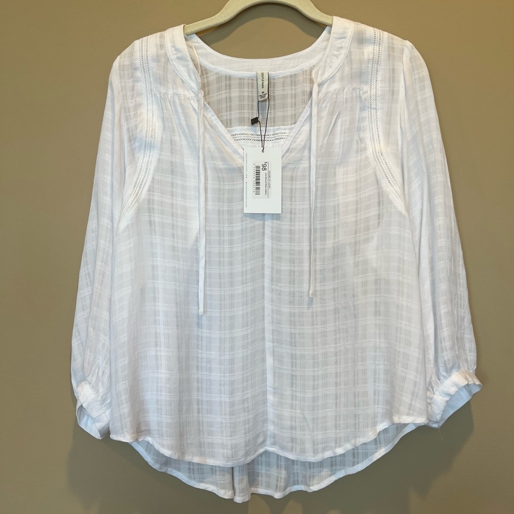 Gentle Fawn White Bohemian Top ~ Size XS